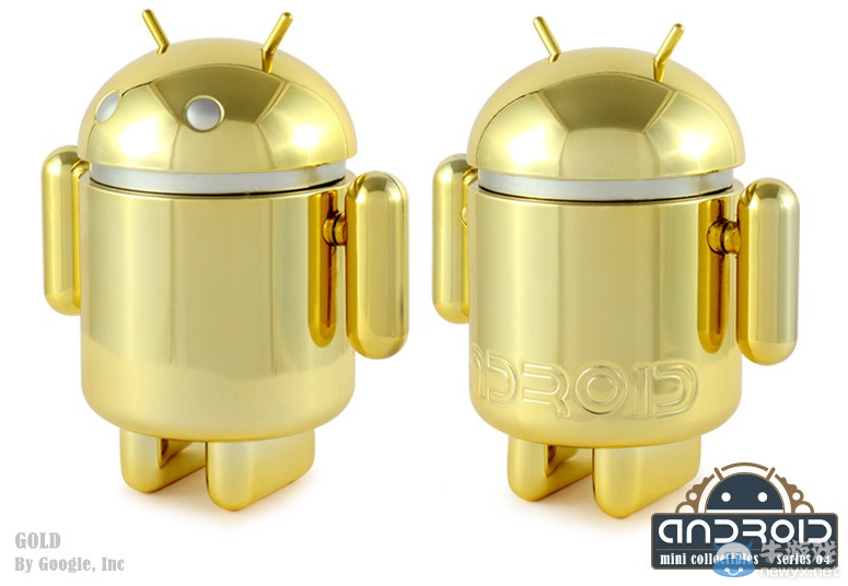 土豪！Google團(tuán)隊(duì)親手設(shè)計(jì)的金色Android公仔登場(chǎng)
