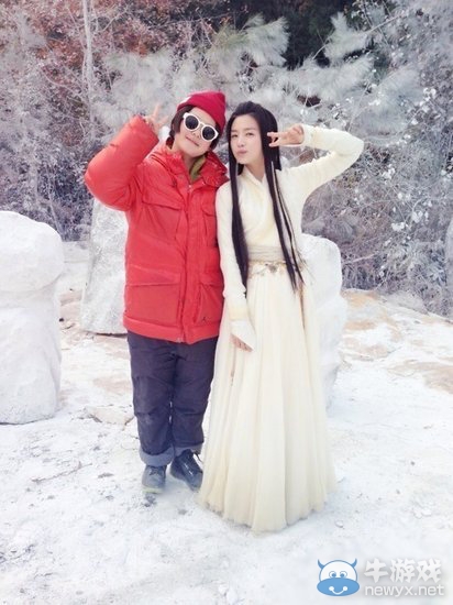 陳妍希自傳雪景照 巴掌臉獲贊漸有小龍女氣質(zhì)