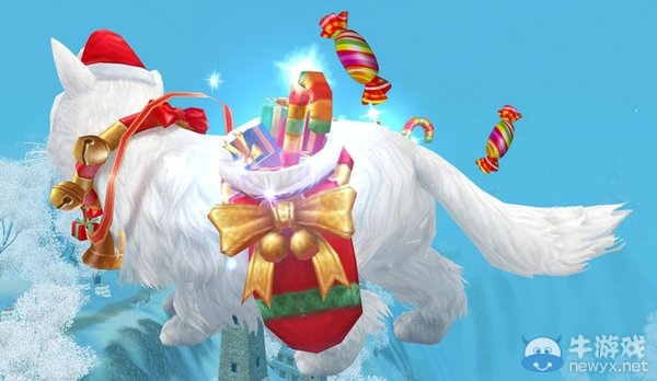 《天下3》圣誕坐騎雪團兒曝光 白色的飛天貓