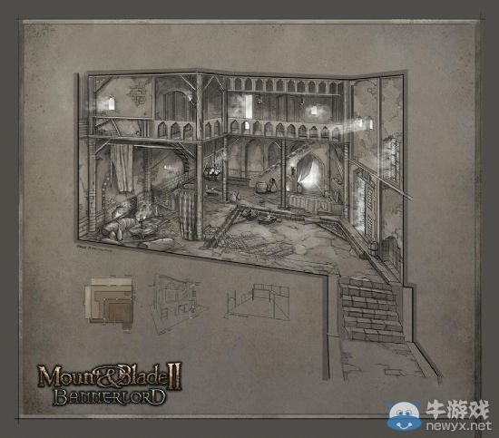 開放的游戲世界《騎馬與砍殺2：領主》概念圖首曝