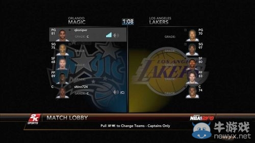《NBA 2K10》更新后多人連線測試