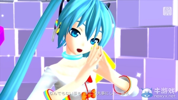 《初音未來：歌姬計劃F2》新截圖 彩虹裝米庫醬更養(yǎng)眼