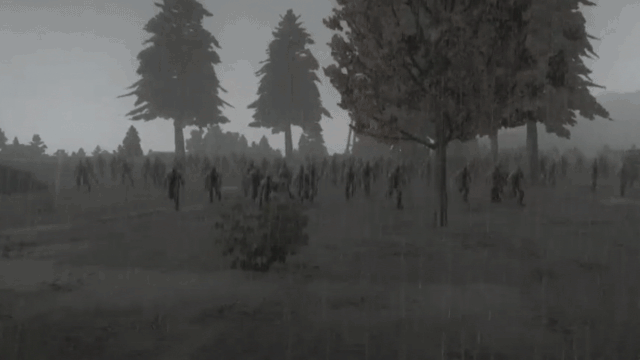 《H1Z1》放出恐怖新截圖 雨夜叢林喪尸亂奔！