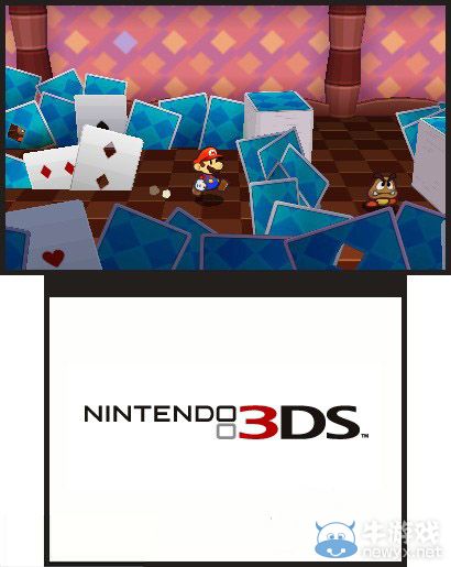 3DS《紙片馬里奧》水管兄弟紙片玩3D