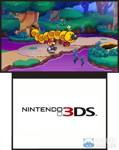 3DS《紙片馬里奧》水管兄弟紙片玩3D