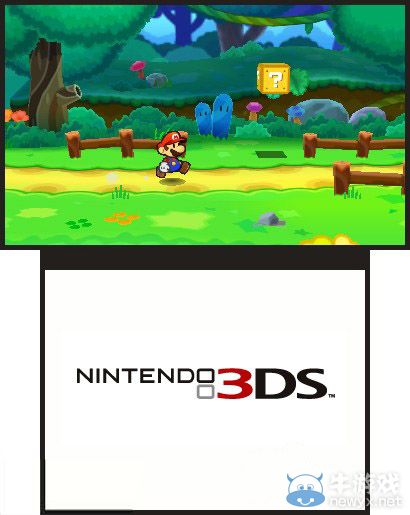 3DS《紙片馬里奧》水管兄弟紙片玩3D