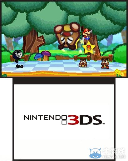 3DS《紙片馬里奧》水管兄弟紙片玩3D