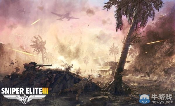 《狙擊精英3》主角設定圖：美國大兵玩虐北非納粹