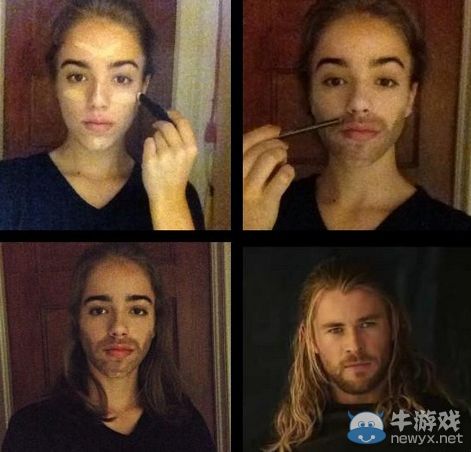 小伙子們不要太拼好么?國外舉辦假化妝大賽