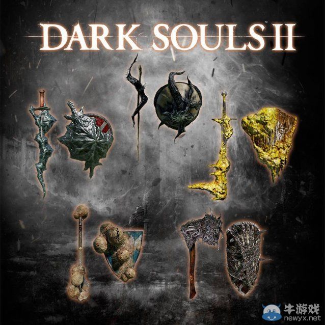《黑暗之魂2》黑甲武器包曝光：神兵利器霸氣十足