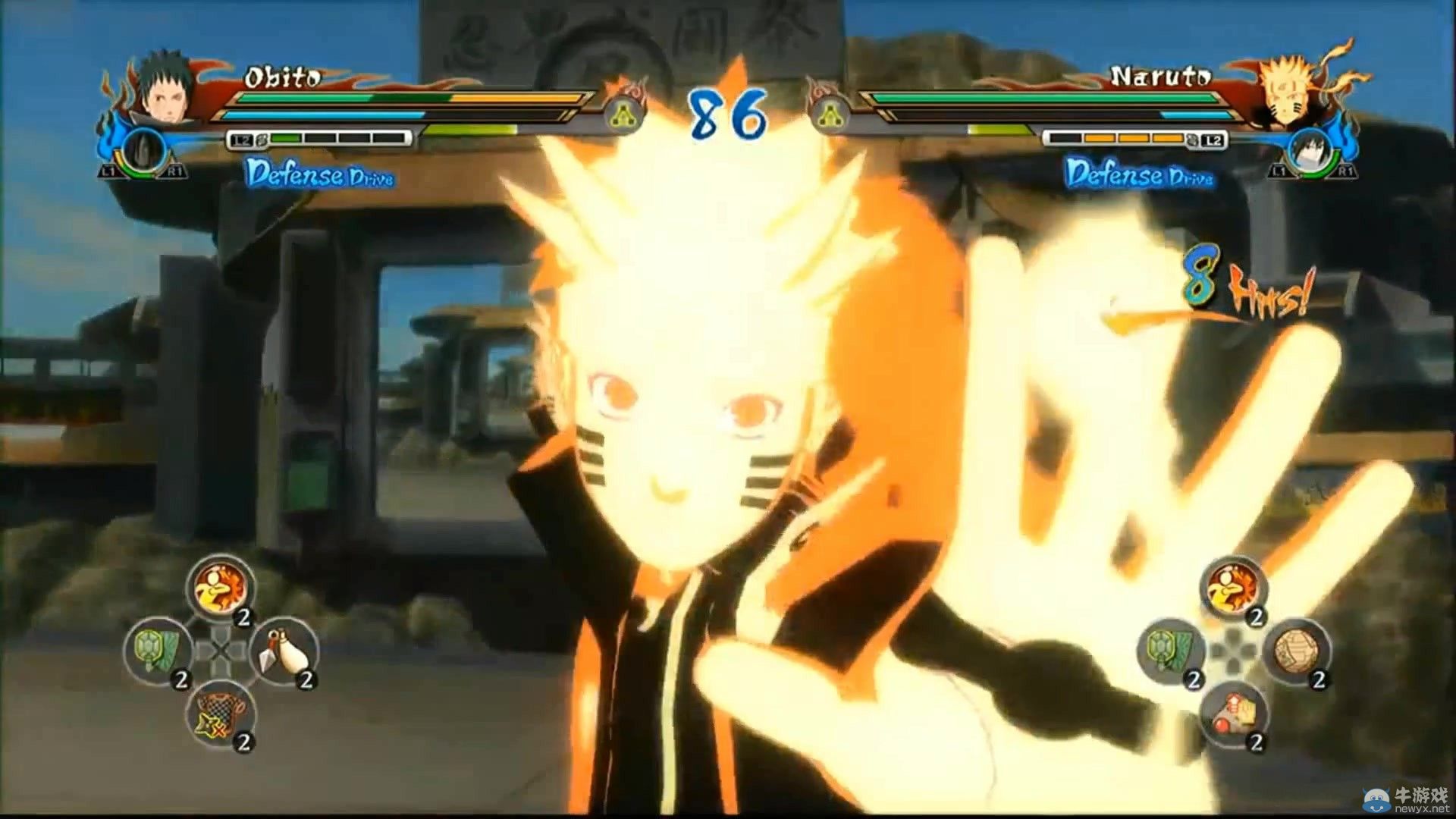 《火影忍者疾風(fēng)傳：究極忍者風(fēng)暴-革命》（Naruto Shippuden：Ultimate Ninja Storm Revolution）激戰(zhàn)演示：鳴人佐助玩合體真刺激