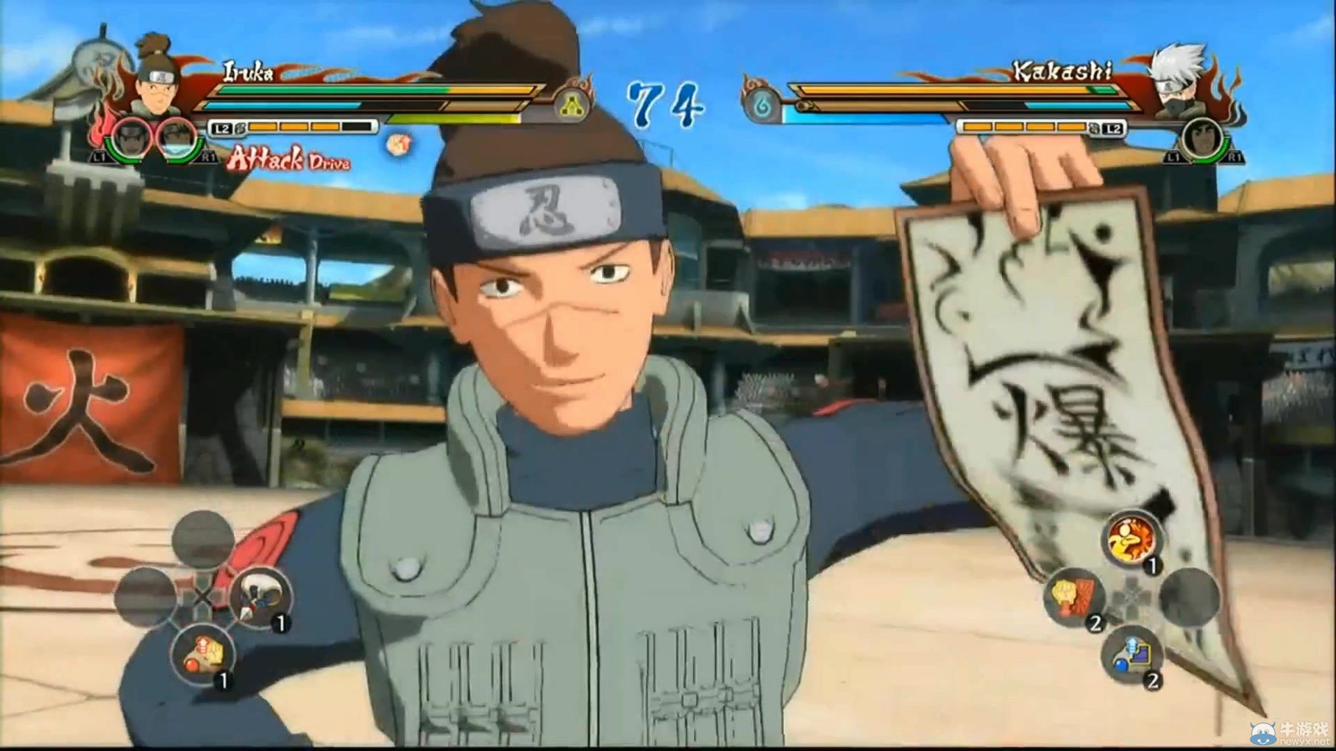 《火影忍者疾風(fēng)傳：究極忍者風(fēng)暴-革命》（Naruto Shippuden：Ultimate Ninja Storm Revolution）激戰(zhàn)演示：鳴人佐助玩合體真刺激