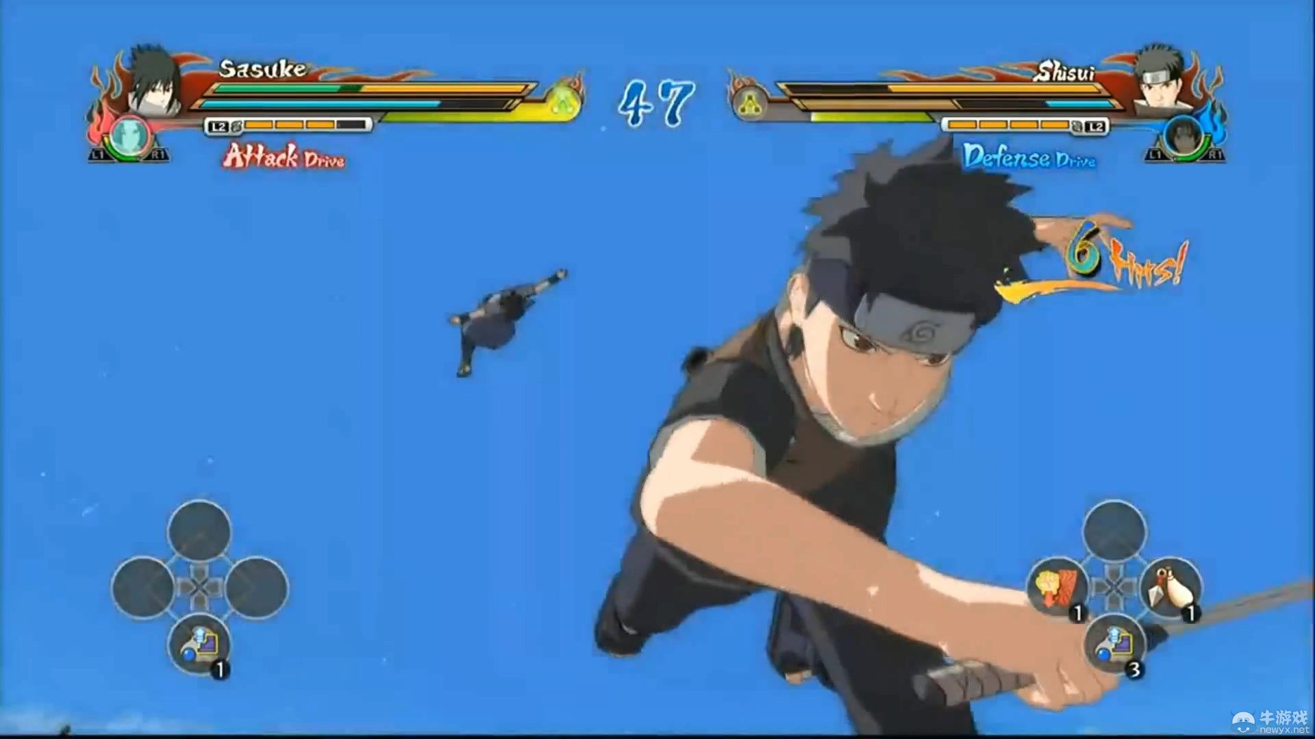 《火影忍者疾風(fēng)傳：究極忍者風(fēng)暴-革命》（Naruto Shippuden：Ultimate Ninja Storm Revolution）激戰(zhàn)演示：鳴人佐助玩合體真刺激