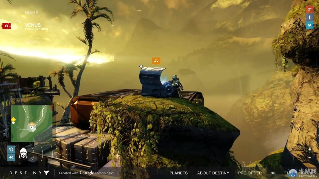 《命運》（Destiny）星球鳥瞰模式曝光：谷歌地圖的即視感