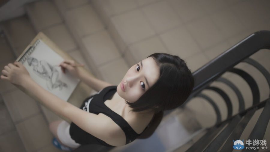 陽光清純美女回眸一笑 百代佳麗已待顏
