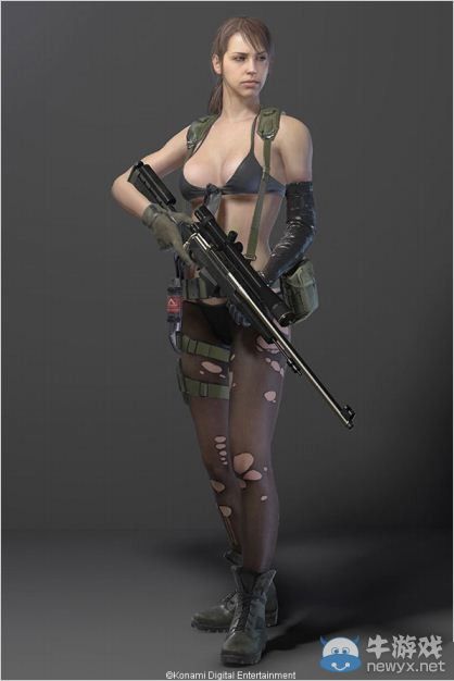 《合金裝備5》性感狙擊手Quiet人設圖及影像放出