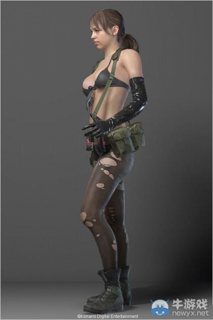 《合金裝備5》性感狙擊手Quiet人設圖及影像放出