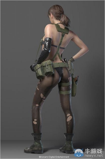 《合金裝備5》性感狙擊手Quiet人設圖及影像放出