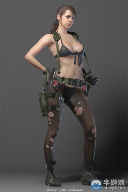 《合金裝備5》性感狙擊手Quiet人設圖及影像放出
