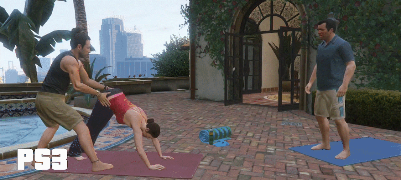 《俠盜飛車5》（GTA5）動態(tài)對比圖：全面揭示神作次世代進化