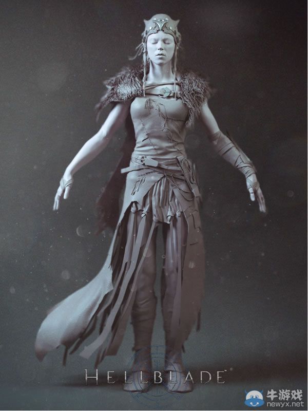 狂野妹紙不好惹 《地獄之刃》女主角3D模型圖像
