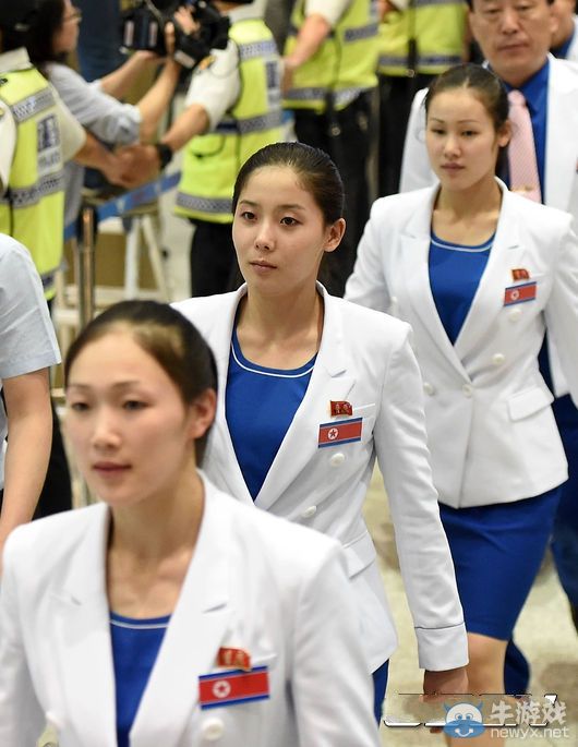 朝鮮代表團(tuán)抵達(dá)仁川 韓媒：全是美女