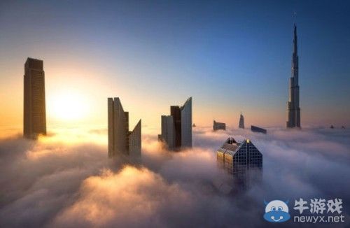 高富帥的神仙國度 迪拜摩天大樓漂浮在云中