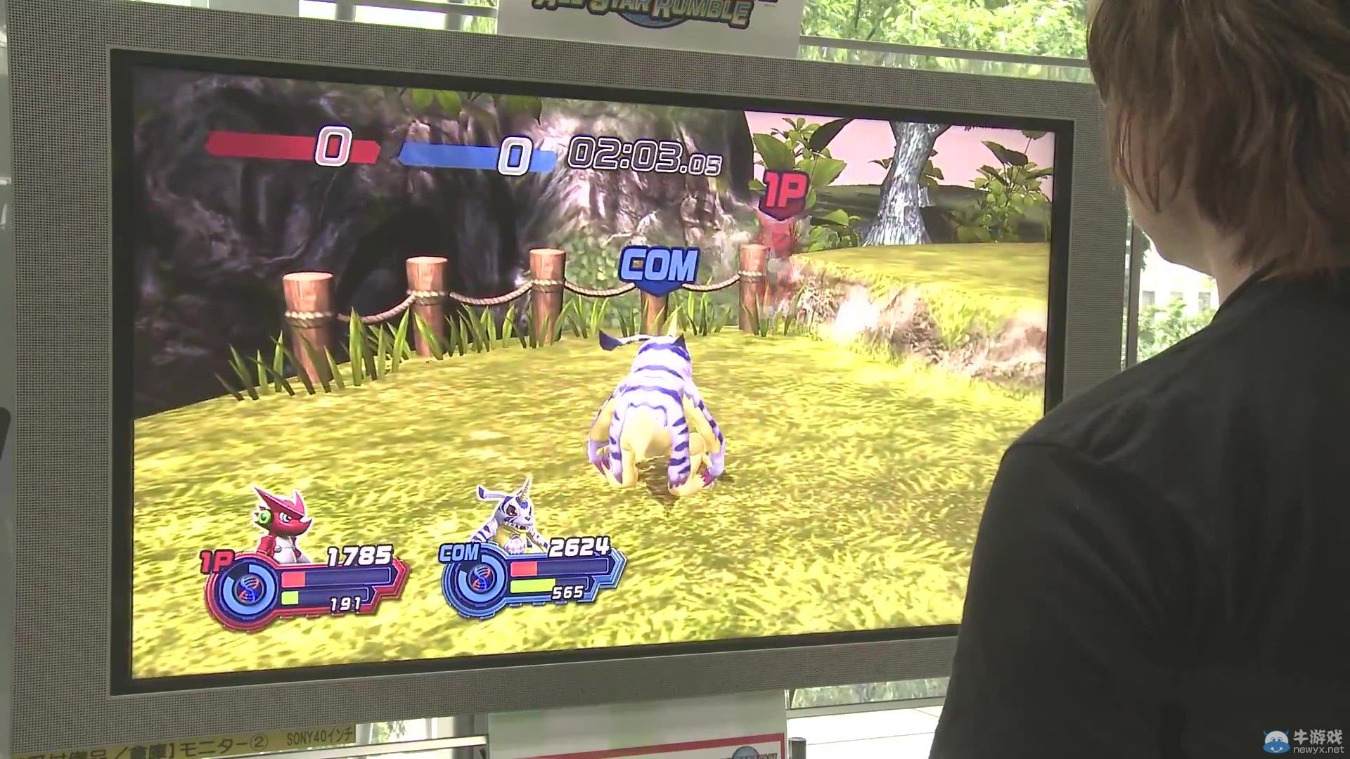 TGS 2014：《數碼寶貝全明星大亂斗》試玩演示：加布獸vs高吼獸絕對反擊