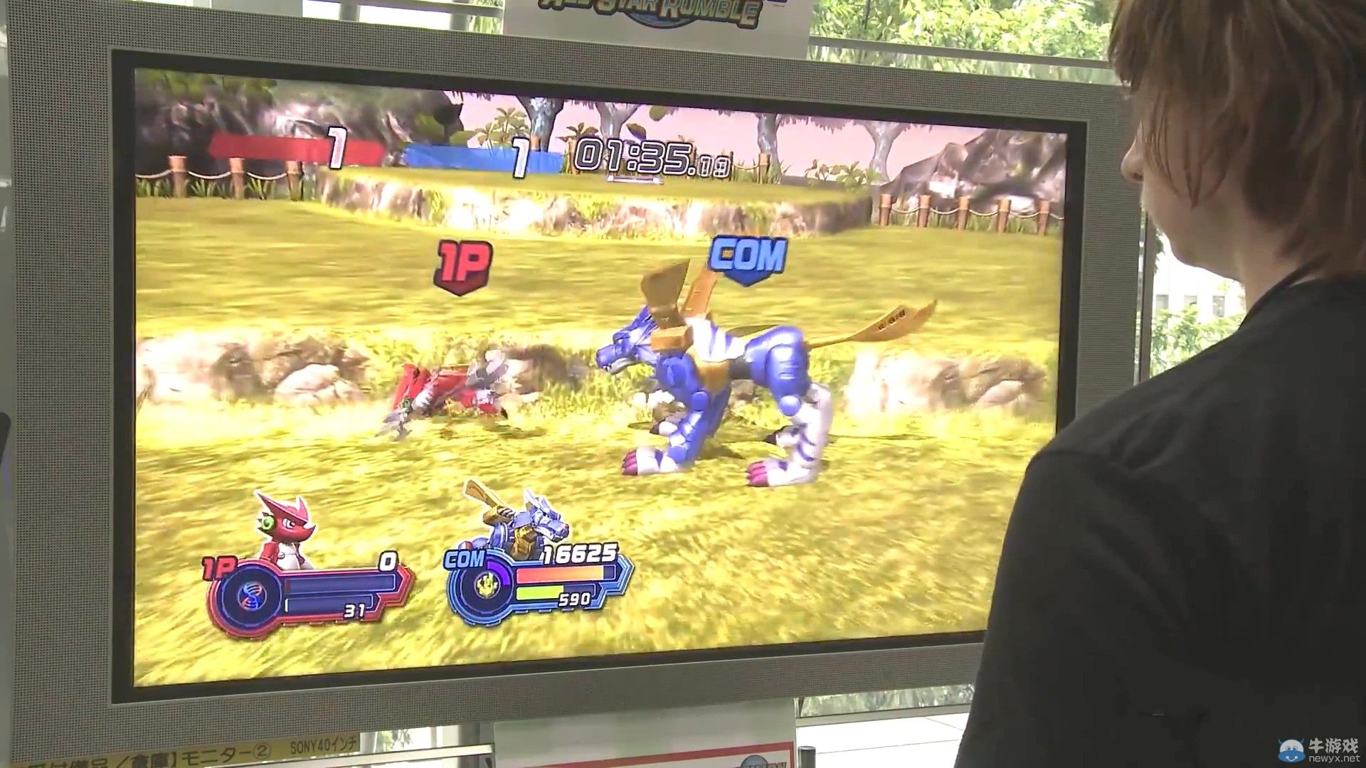 TGS 2014：《數碼寶貝全明星大亂斗》試玩演示：加布獸vs高吼獸絕對反擊