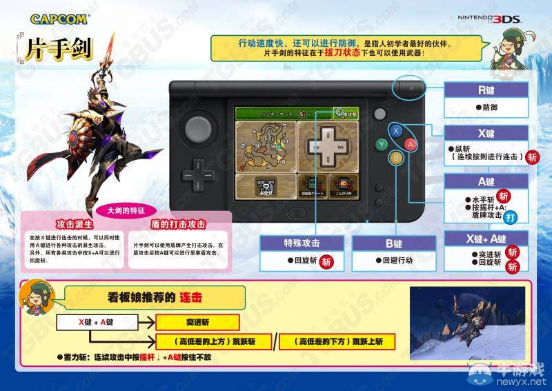 《怪物獵人4G》全武器中文新招操作一覽