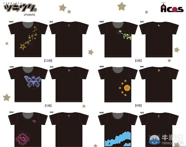 人氣偶像“月歌?！备鞒蓡T印象體恤好評發售中