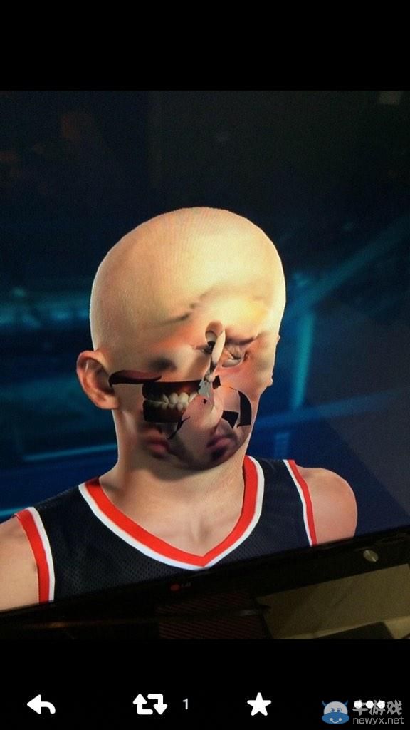 我勒個(gè)擦!《NBA 2K15》面部掃描功能慘遭惡搞