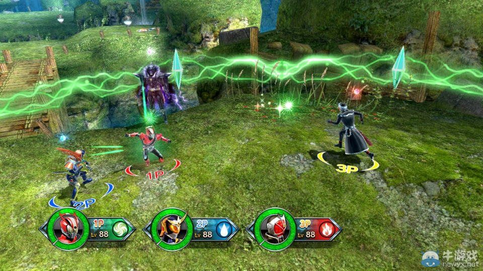 《假面騎士：天喚騎兵》手辦召喚等游戲畫面