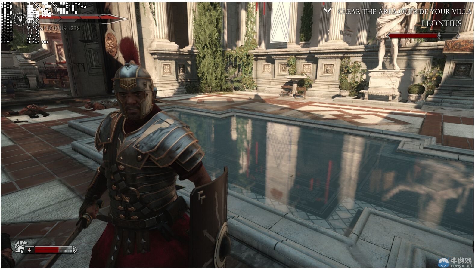 Crytek《Ryse：羅馬之子》高畫質(zhì)與低畫質(zhì)截圖對比