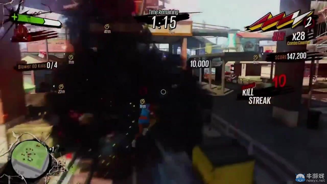 《日落過載》（Sunset Overdrive）跑酷式追殺演示：一窺實際畫面