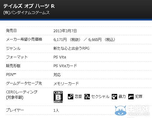 《心靈傳說R》美版支持PS：TV日版仍未支持