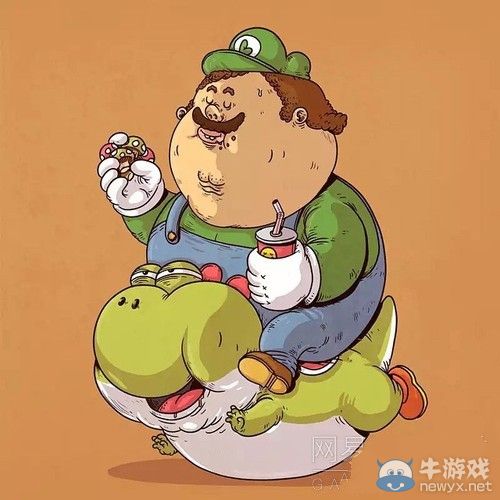 都是垃圾食品惹的禍!當游戲角色變成胖子之后