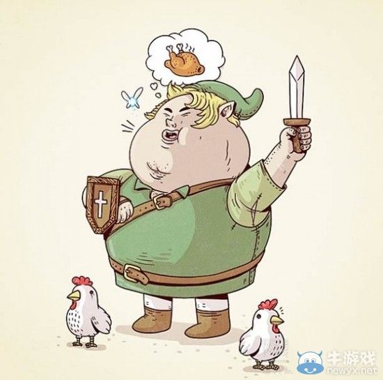 都是垃圾食品惹的禍!當游戲角色變成胖子之后