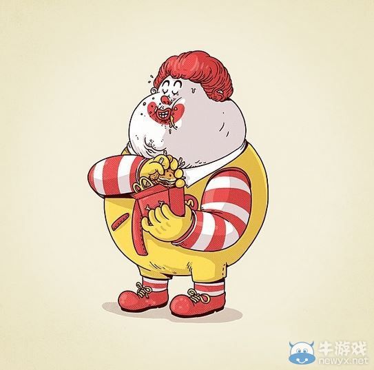 都是垃圾食品惹的禍!當游戲角色變成胖子之后