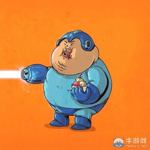 都是垃圾食品惹的禍!當游戲角色變成胖子之后