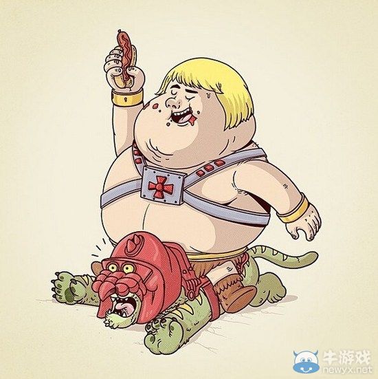 都是垃圾食品惹的禍!當游戲角色變成胖子之后