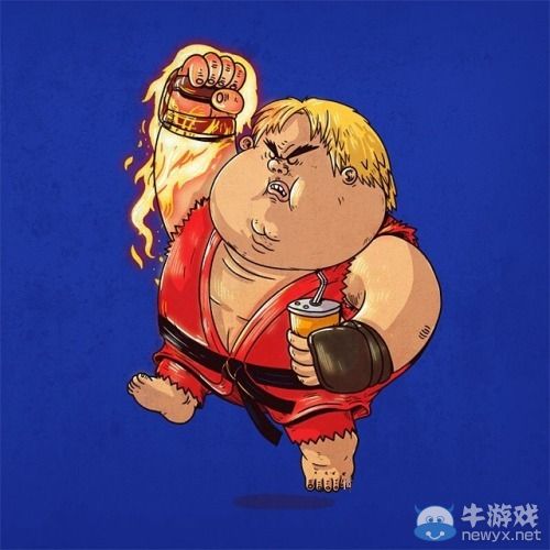 都是垃圾食品惹的禍!當游戲角色變成胖子之后