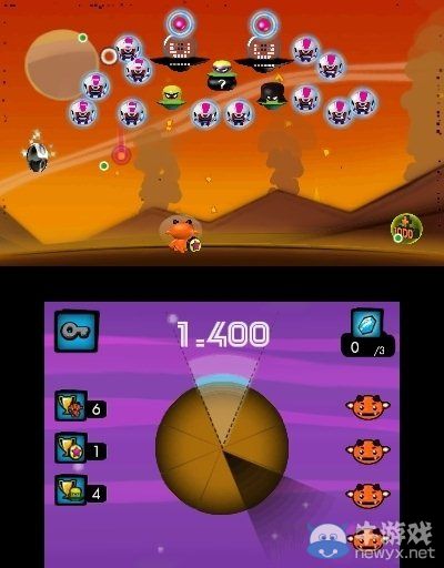 打磚塊和侵略游戲的融合《小惡魔的宇宙人打磚塊》