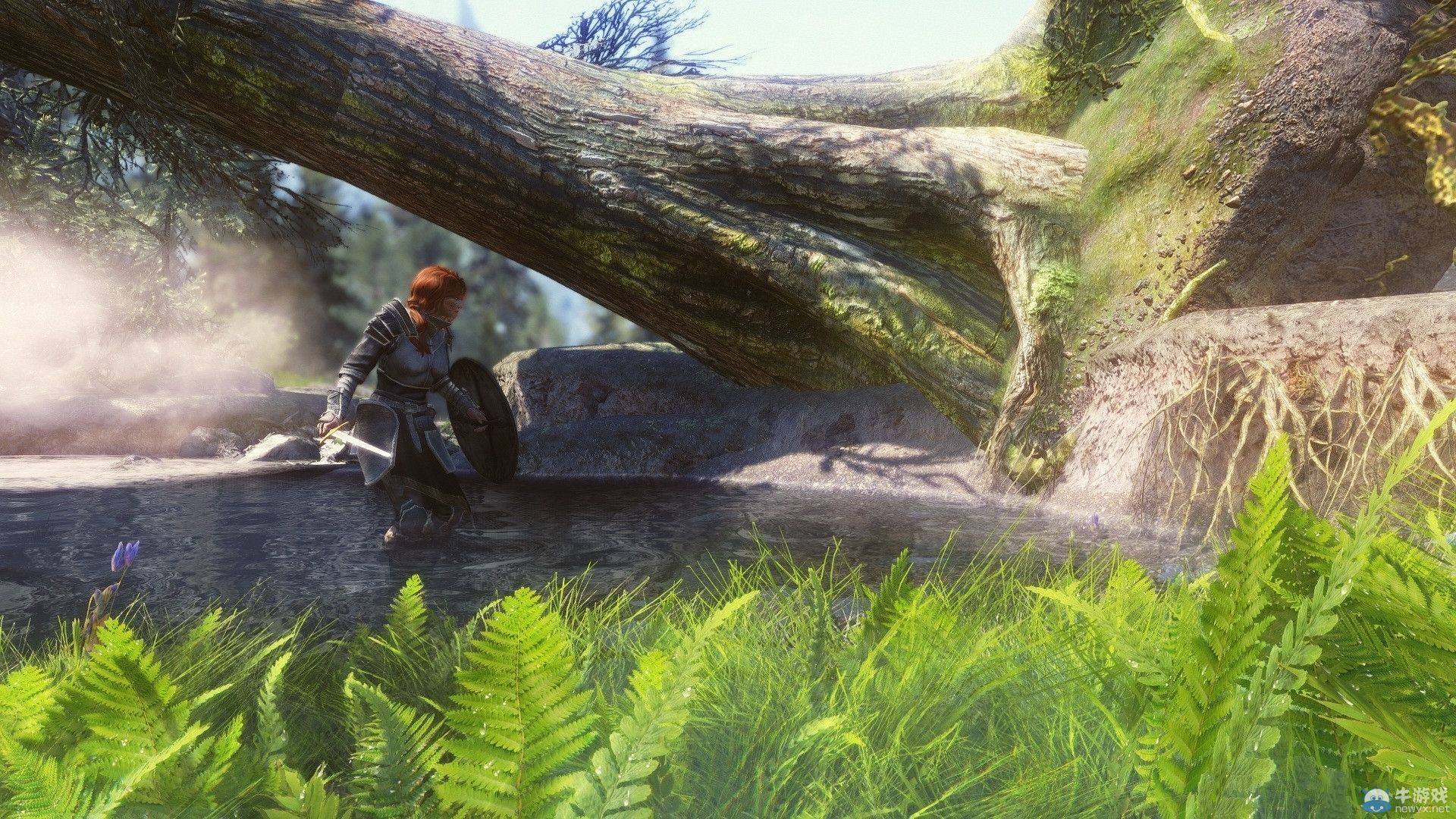 《上古卷軸5：天際》新MOD圖：紅唇妹子很誘人！