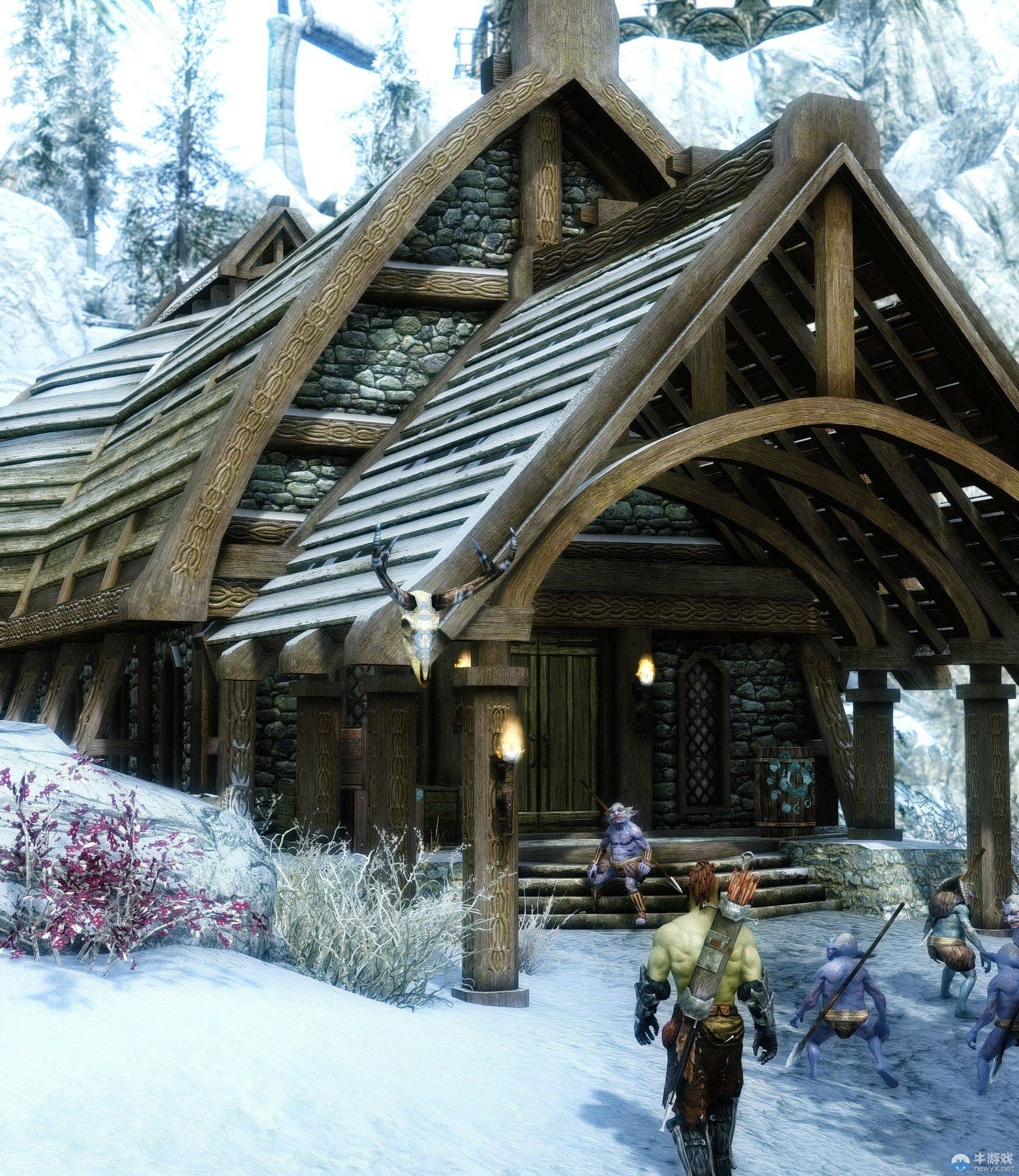 《上古卷軸5：天際》新MOD圖：紅唇妹子很誘人！