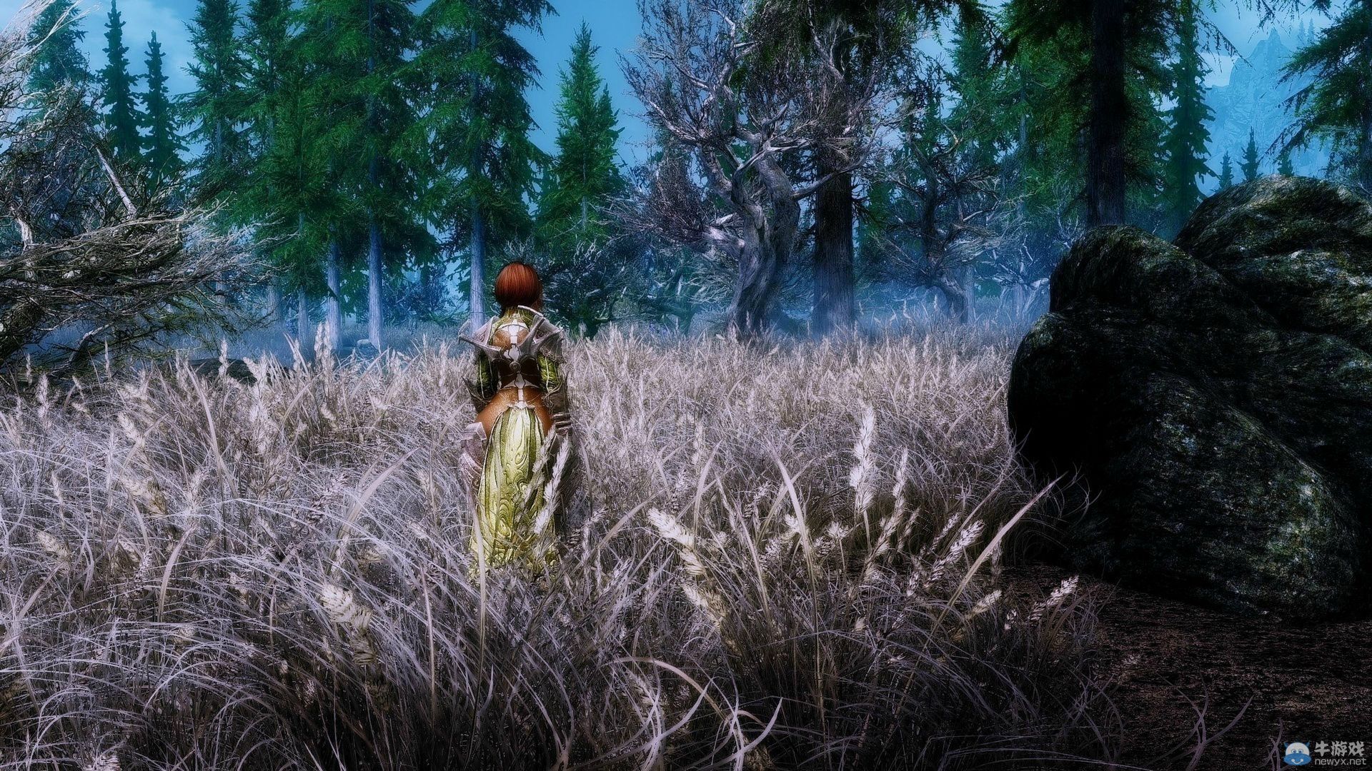 《上古卷軸5：天際》新MOD圖：紅唇妹子很誘人！