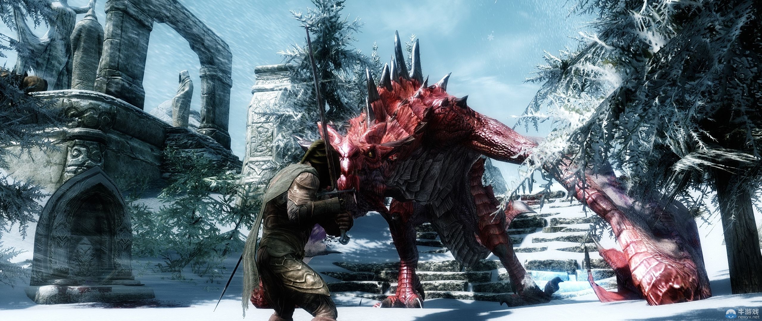 《上古卷軸5：天際》新MOD圖賞：俏皮妹酥胸半露！