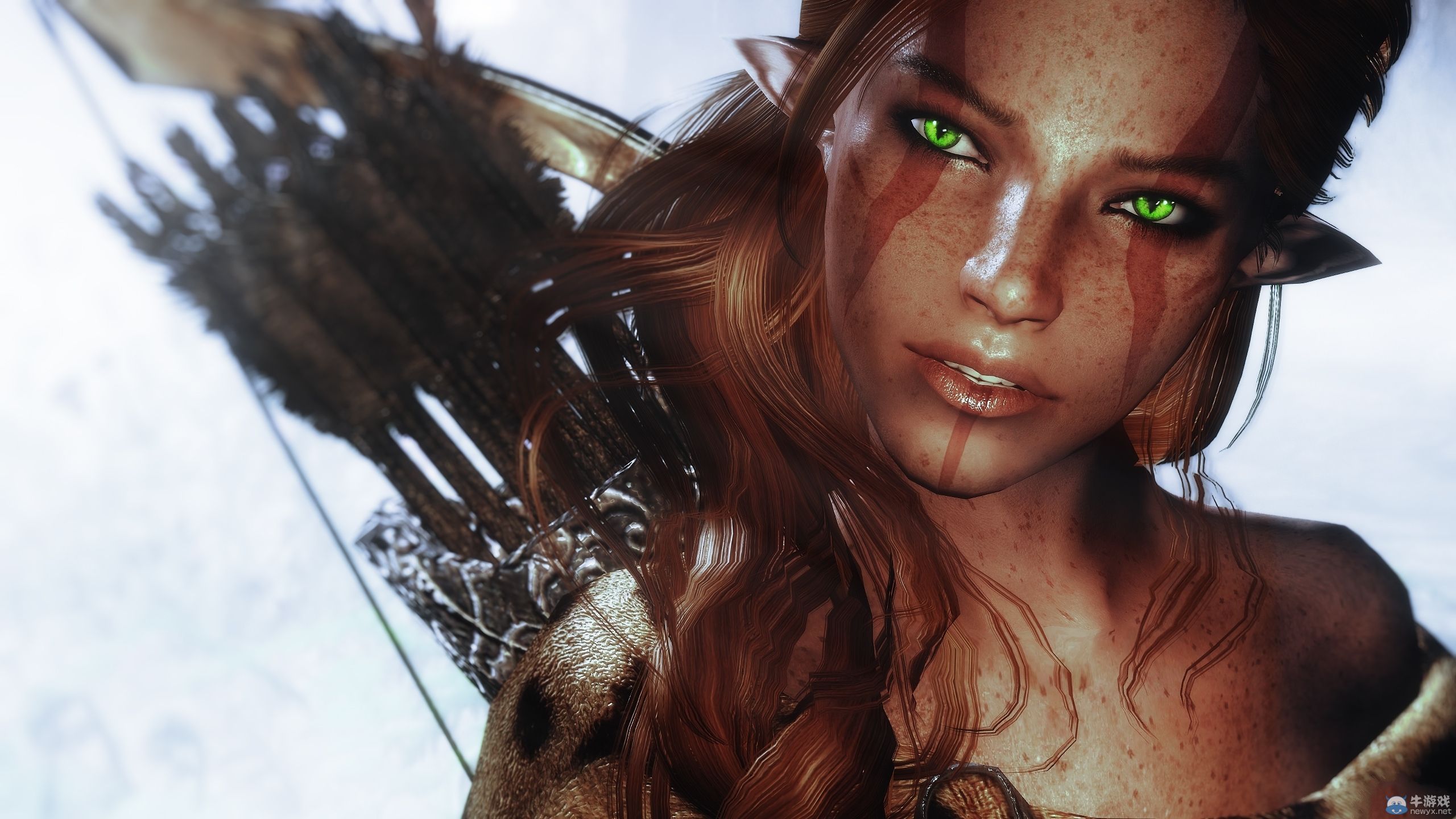 《上古卷軸5：天際》新MOD圖賞：俏皮妹酥胸半露！