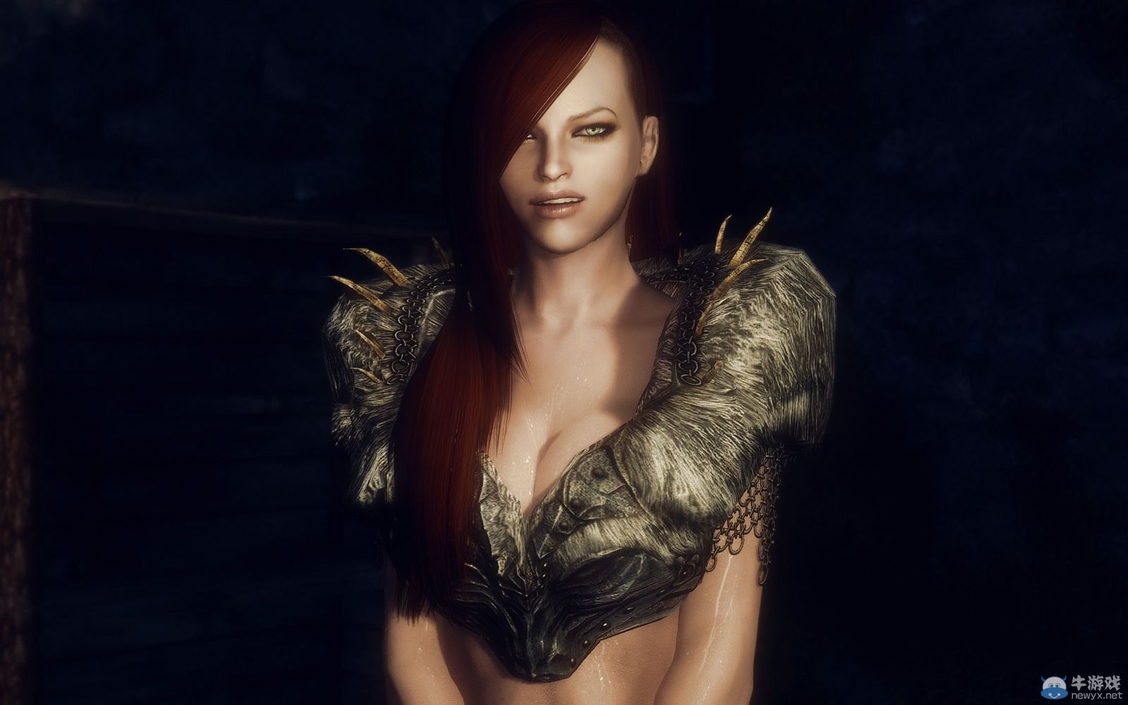 《上古卷軸5：天際》新MOD圖賞：俏皮妹酥胸半露！