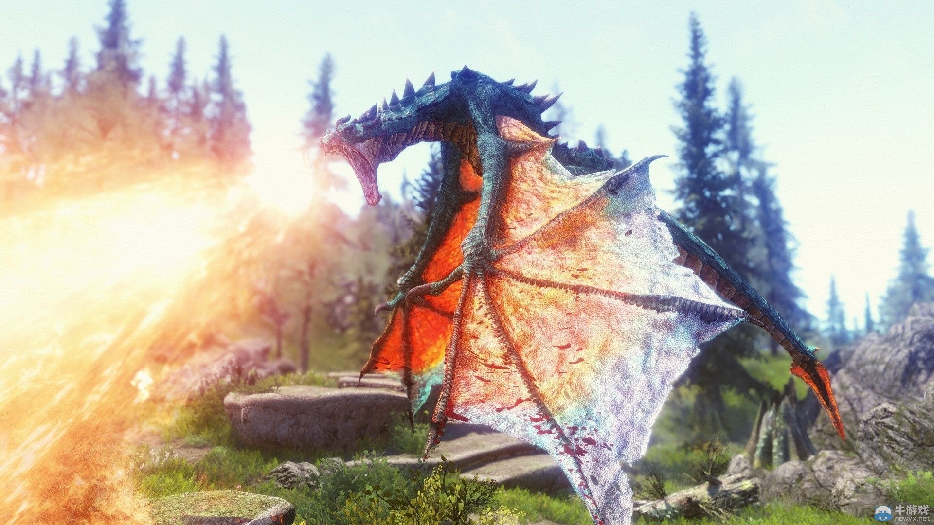 《上古卷軸5：天際》新MOD圖：紅唇妹子很誘人！